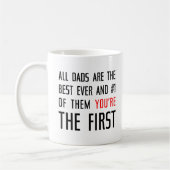 すべてのパパは次の最高の通り コーヒーマグカップ (左)