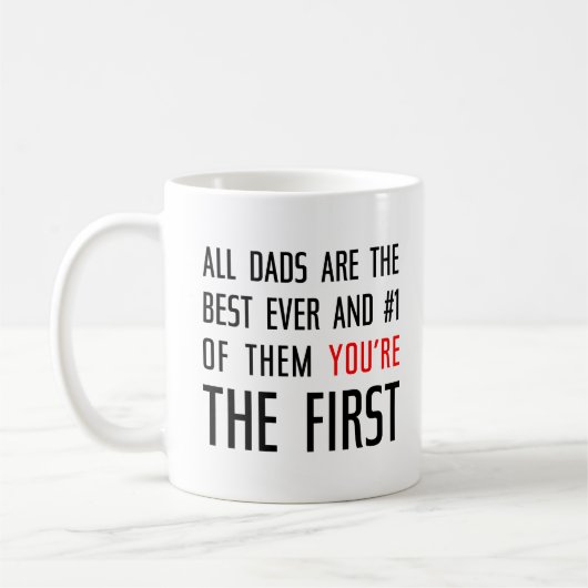 すべてのパパは次の最高の通り コーヒーマグカップ (左)