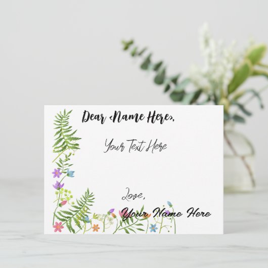 すべてのパーソナライズされた目的のあいさつカード サンキューカード (スタンド正面)