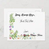 すべてのパーソナライズされた目的のあいさつカード ポストカード (正面/裏面)