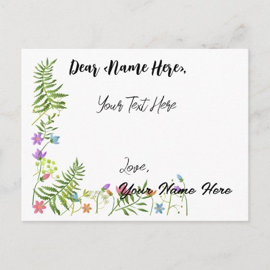 すべてのパーソナライズされた目的のあいさつカード ポストカード (正面)