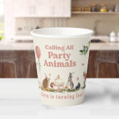 すべてのパーティーアニマルウッドランドガール誕生日 紙コップ