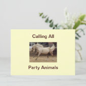 すべてのパーティー動物の呼び出し招待状 招待状 (スタンド正面)