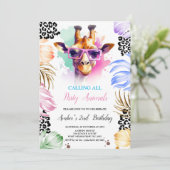 すべてのパーティー動物の呼び出し誕生日招待状 招待状 (スタンド正面)