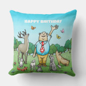 すべてのパーティー動物の呼び出し誕生日 クッション (正面)