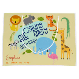 すべてのパーティー動物の子供の誕生日パーティーを呼び出す ラージペーパーバッグ