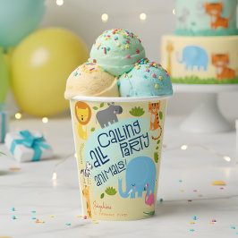 すべてのパーティー動物の子供の誕生日パーティーを呼び出す 紙コップ