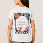 すべてのパーティー動物の子供の誕生日パーティーを呼ぶ トライブレンドＴシャツ (裏面)