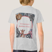 すべてのパーティー動物の子供の誕生日パーティーを呼ぶ トライブレンドＴシャツ (裏面)