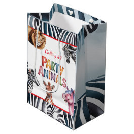 すべてのパーティー動物の子供の誕生日パーティーを呼ぶ ミディアムペーパーバッグ