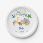 すべてのパーティー動物の誕生日パーティーに電話する ペーパープレート (正面)