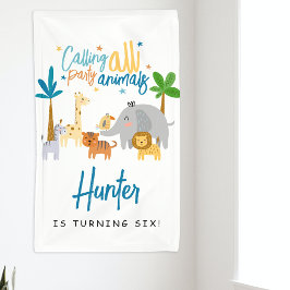 すべてのパーティー動物の誕生日パーティーに電話する 横断幕