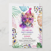 すべてのパーティー動物の誕生日招待状 招待状 (正面)