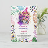 すべてのパーティー動物の誕生日招待状 招待状 (スタンド正面)