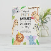 すべてのパーティー動物のSafariを呼び出す 招待状 (スタンド正面)