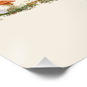 すべてのパーティー動物を呼び出すウッドランドピンク誕生日 ポスター (コーナー)