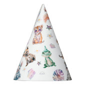 すべてのパーティー動物を呼び出すサファイリをテーマにした誕生日 パーティーハット (左)