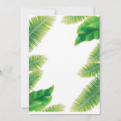 すべてのパーティー動物を呼び出すサファリ動物園誕生日インビ 招待状 (裏面)