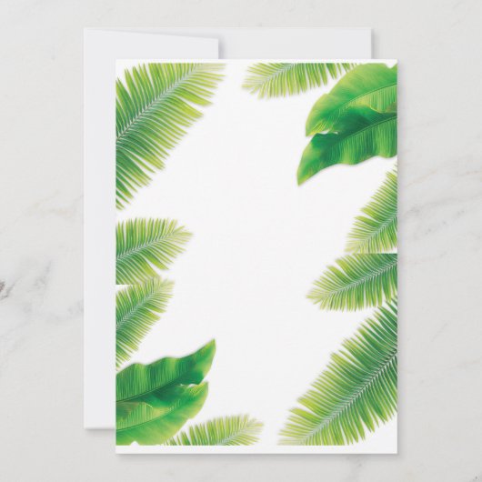 すべてのパーティー動物を呼び出すサファリ動物園誕生日インビ 招待状 (裏面)