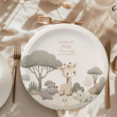 すべてのパーティー動物を呼び出すサファリ誕生日 ペーパープレート