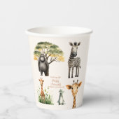 すべてのパーティー動物を呼び出すサファリ誕生日 紙コップ (正面)