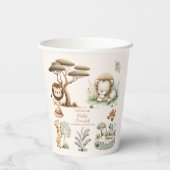 すべてのパーティー動物を呼び出すサファリ誕生日 紙コップ (裏面)