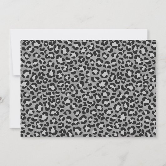 すべてのパーティー動物を呼び出す誕生日写真 招待状 (裏面)