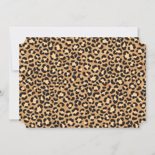 すべてのパーティー動物を呼び出すSafari誕生日写真 招待状 (裏面)