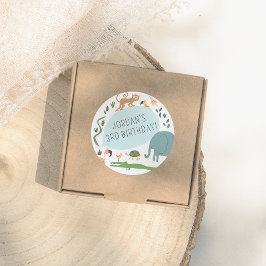 すべてのパーティー動物を呼ぶ!誕生日モダンパーティー ラウンドシール