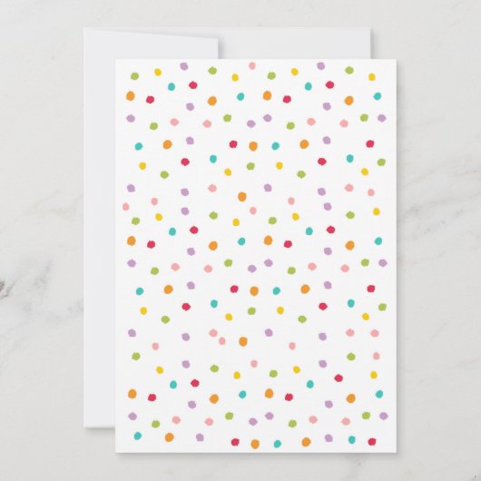 すべてのパーティー動物ガールサファリ誕生日Invに電話 招待状 (裏面)