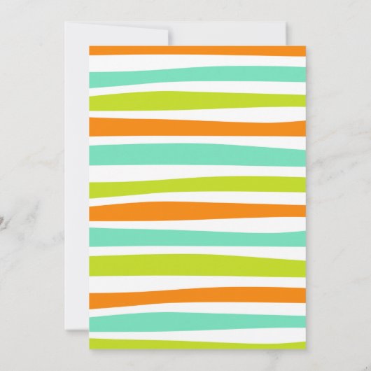 すべてのパーティー動物サファリジャングル招待状 招待状 (裏面)