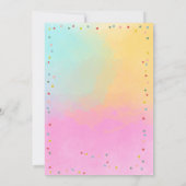 すべてのパーティー動物サファリジャングル誕生日 招待状 (裏面)