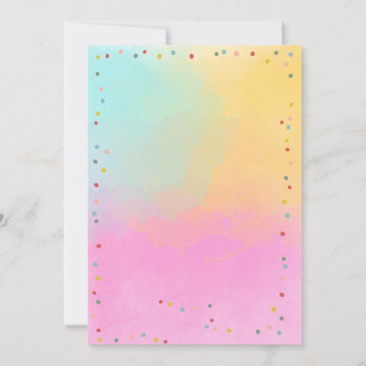 すべてのパーティー動物サファリジャングル誕生日 招待状 (裏面)