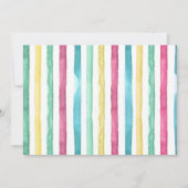 すべてのパーティー動物サファリジャングル誕生日 招待状 (裏面)