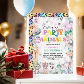 すべてのパーティー動物サファリジャングル誕生日 招待状