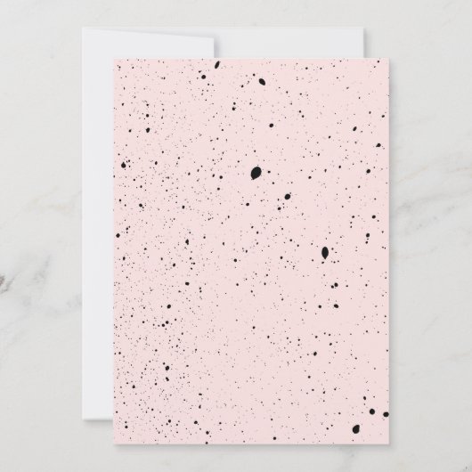 すべてのパーティー動物タイガーピンク誕生日 招待状 (裏面)