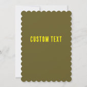 すべてのパーティー動物可愛いサル誕生日 招待状 (裏面)