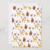 すべてのパーティー動物誕生日を呼び出す 招待状 (裏面)