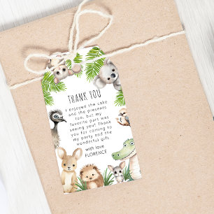 すべてのパーティー動物   オーストラリアの誕生日パーティー ギフトタグ