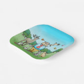 すべてのパーティー動物 ペーパープレート (傾斜あり)