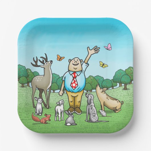 すべてのパーティー動物 ペーパープレート (正面)