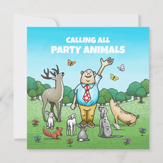 すべてのパーティー動物 招待状 (正面)