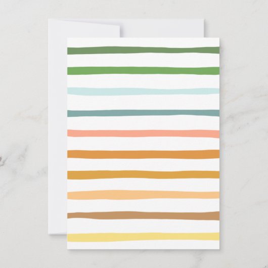 すべてのパーティー動物 | Safariモダン誕生日 招待状 (裏面)