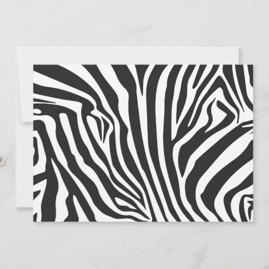 すべてのパーティー好きな人を動物園と呼びます野生の男の子の誕生日 招待状 (裏面)