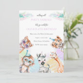 すべてのパーティー好きに呼びかけ！ 誕生日パーティーの招待状 招待状 (スタンド正面)