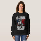 すべてのヒーロー衣服キャップ一部の戦闘靴Vを着た スウェットシャツ (正面フル)