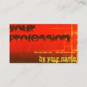 すべてのビジネスのためにファッショナブルシック赤金ゴールドブラウン 名刺 (正面)