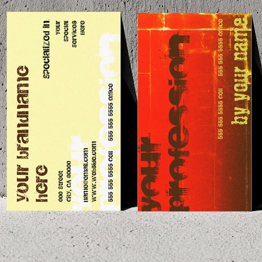 すべてのビジネスのためにファッショナブルシック赤金ゴールドブラウン 名刺