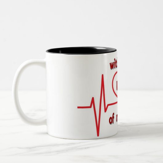 すべてのビート ツートーンマグカップ (左)