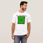 すべてのビールのアルゴン元素Pun Tシャツ (正面フル)